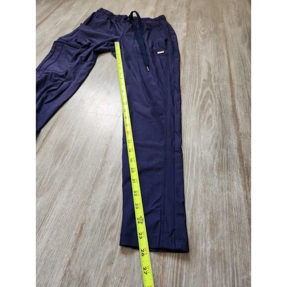 Cherokee Infinity Scrub Pants Womens XS Petite Navy Jogger 5 Pocket Stretch EUC - Picture 8 of 10
